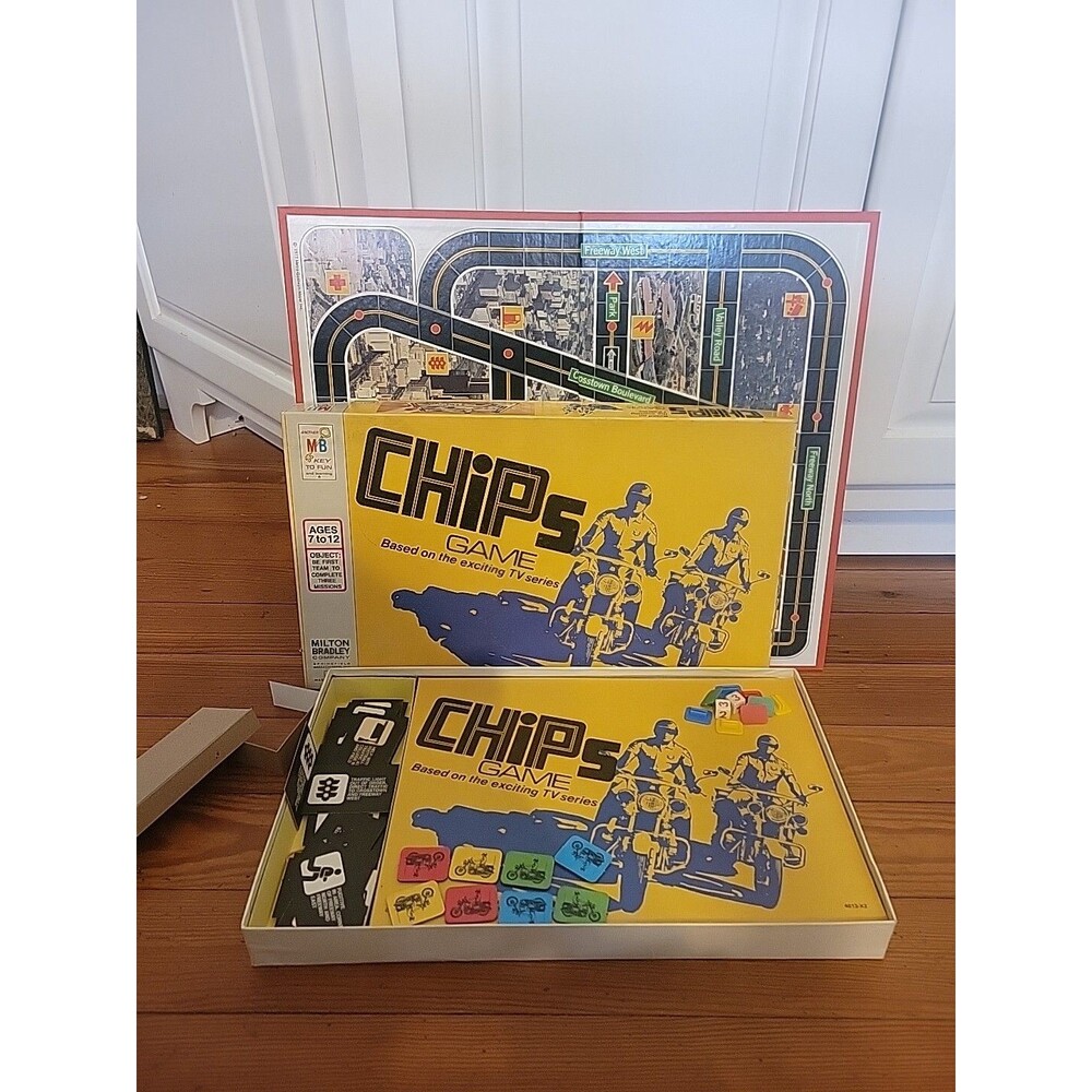Vintage CHIPS California Highway Patrol Board Game COMPLETE 1978 MILTON BRADLEY